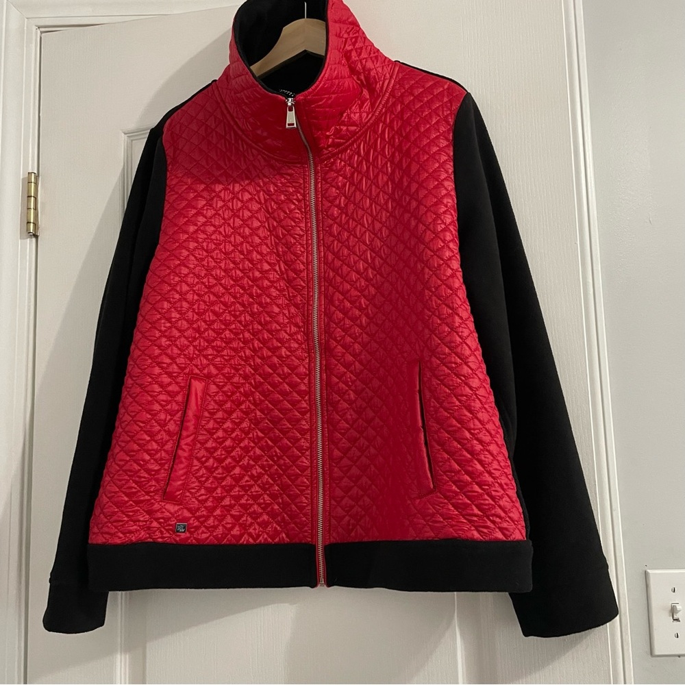 LAUREN RALPH LAUREN | Black Pattern Jacket XL